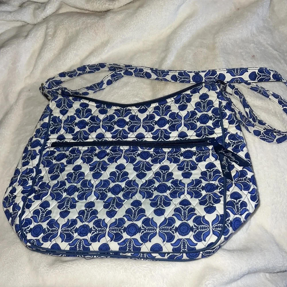 Vera Bradley cobalt blue quilted bag - Picture 2 of 4